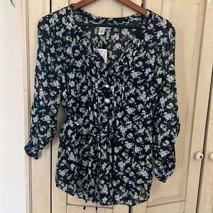 Motherhood maternity top NWT (M) sheer with sheer tank underneath